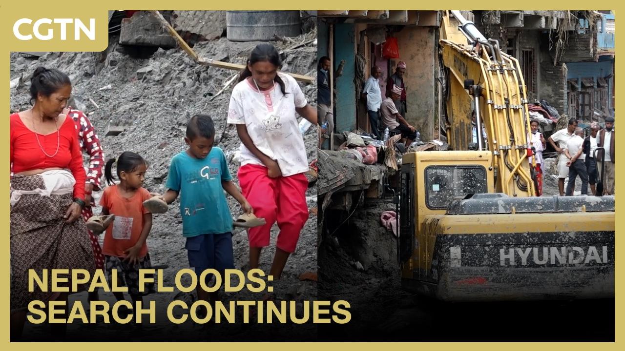 Nepal floods: Search continues amid widespread destruction 縮圖