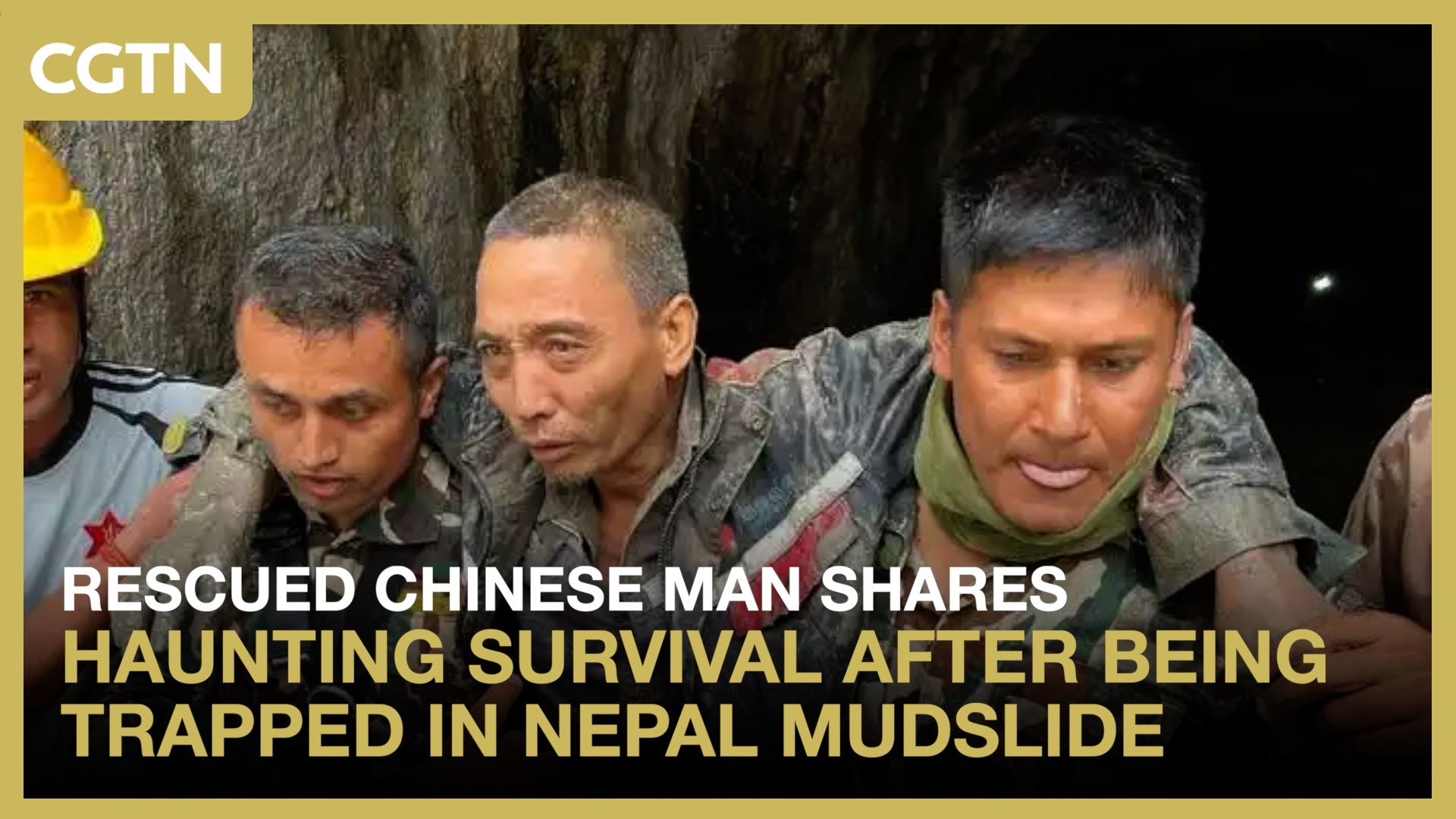 Rescued Chinese man recalls harrowing ordeal trapped in Nepal mudslide