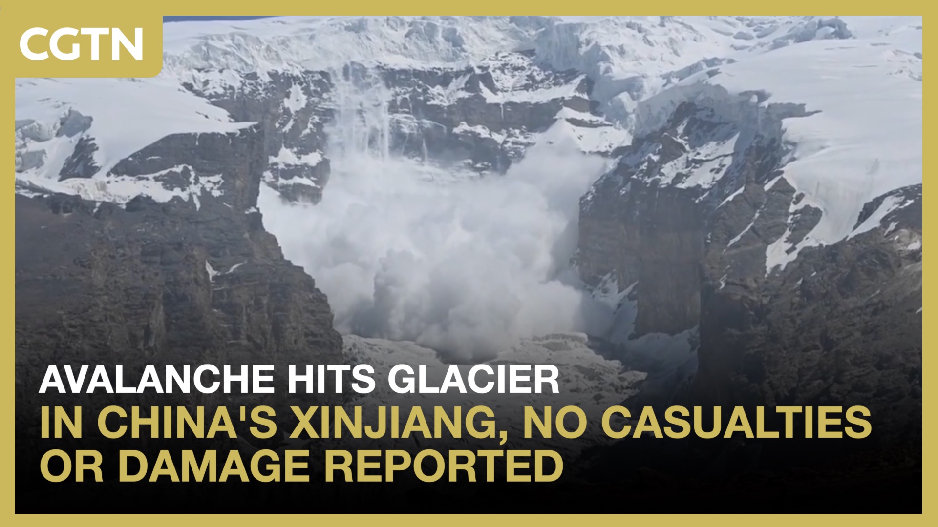 Avalanche hits glacier in China's Xinjiang, no casualties or damage reported