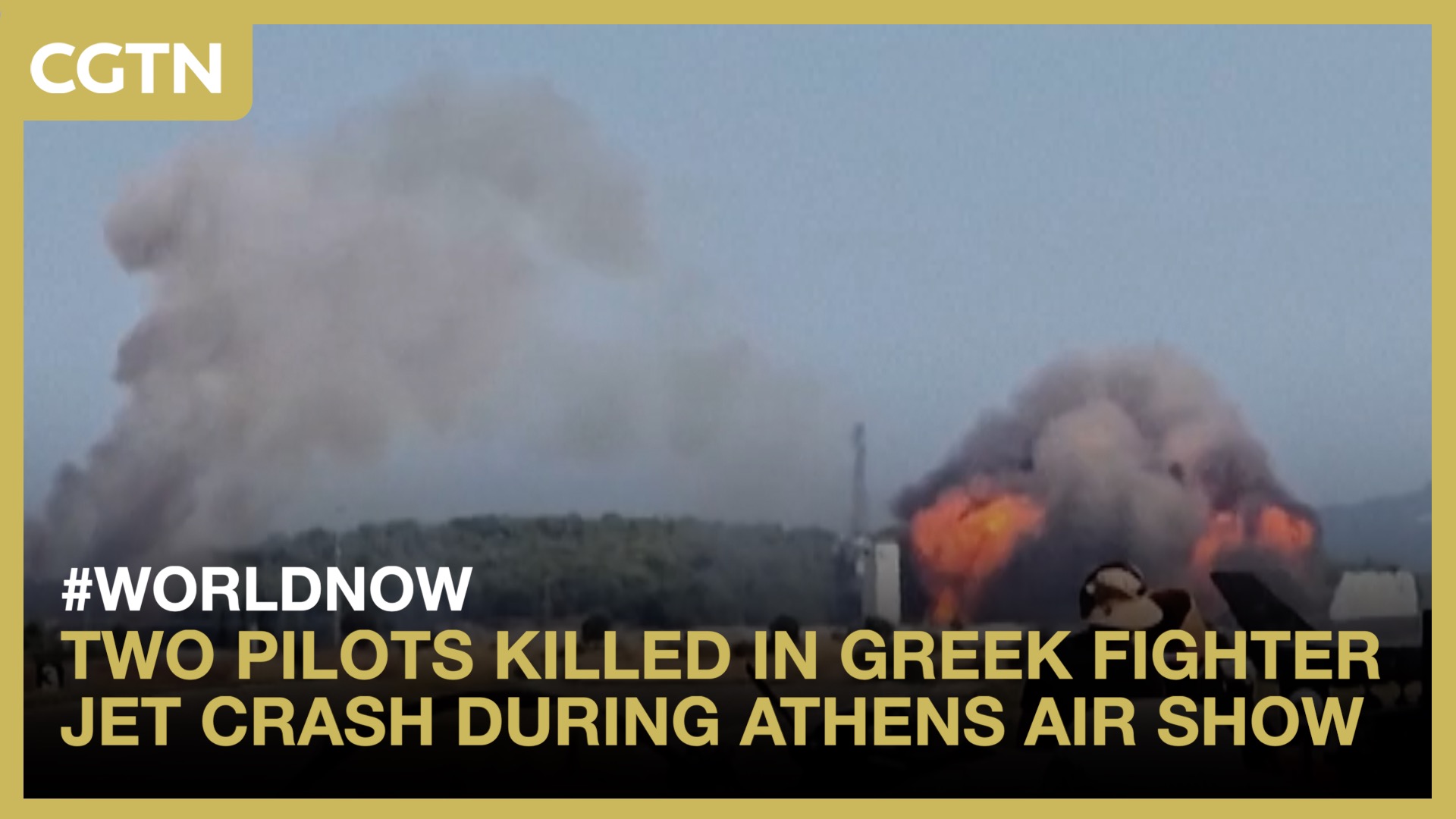 Two pilots killed in Greek fighter jet crash during Athens air show