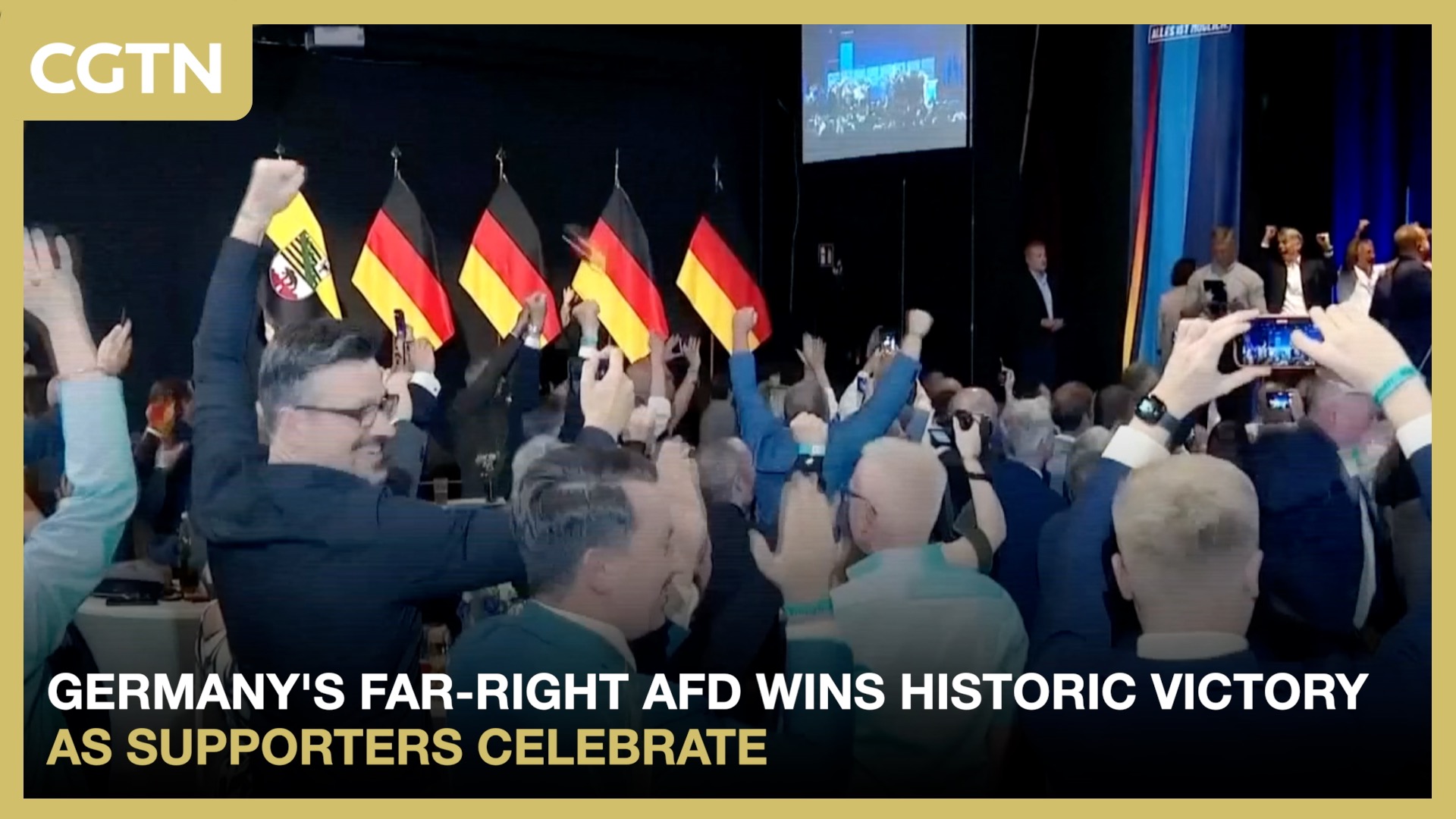 Germany's far-right AfD wins historic victory as supporters celebrate