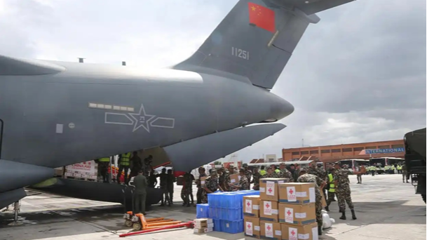 The third batch of emergency relief supplies from China arrives at Tribhuvan International Airport in Kathmandu, the capital of Nepal, September 3, 2026 /Xinhua