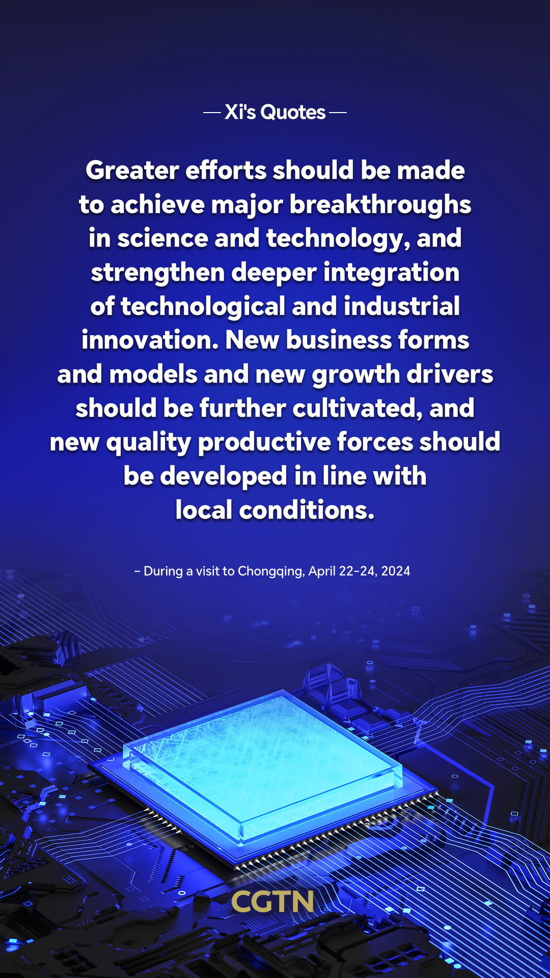 Xi Jinping's key quotes on new quality productive forces
