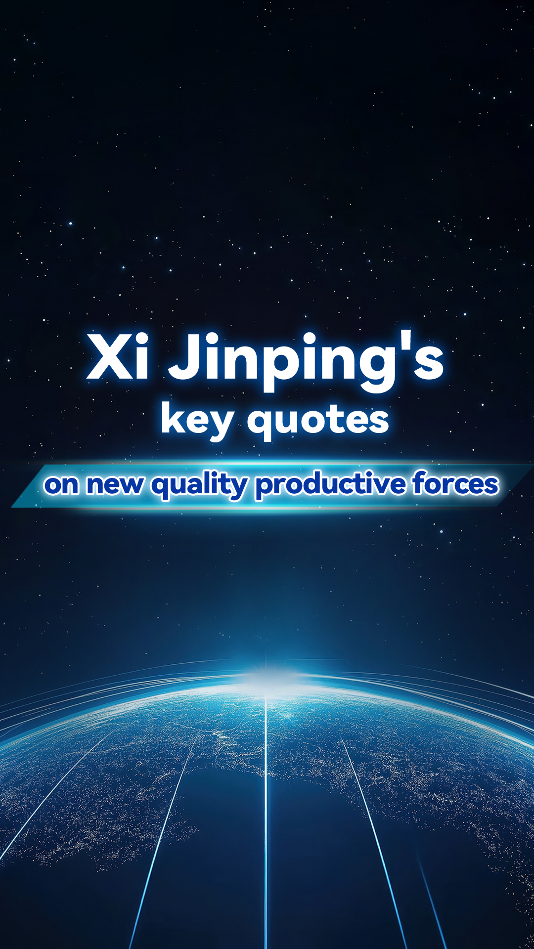 Xi Jinping's key quotes on new quality productive forces