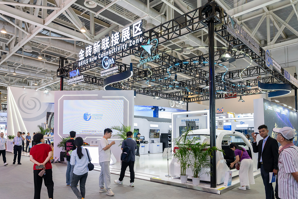 The exhibition of BRICS New Industrial Revolution 2024 in Xiamen, southeast China's Fujian Province, September 10, 2024. /VCG