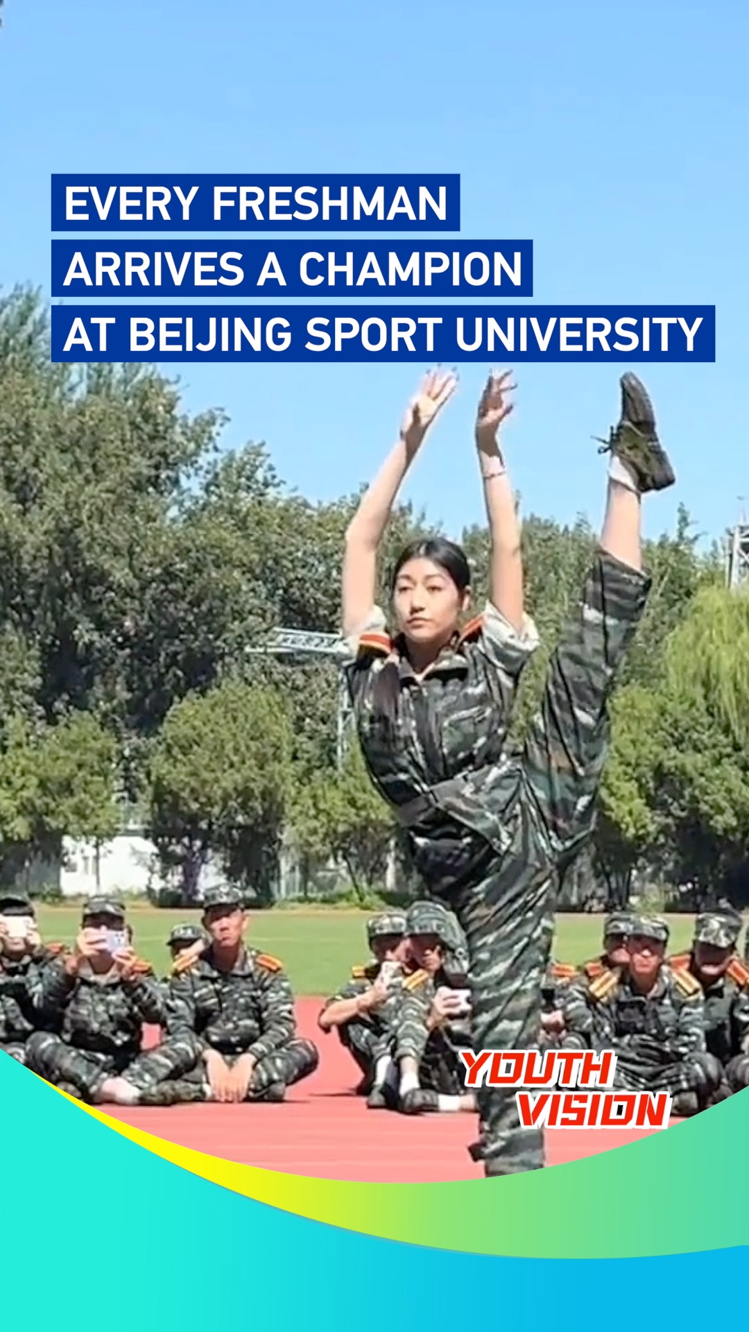 Every freshman arrives a champion at Beijing Sport University
