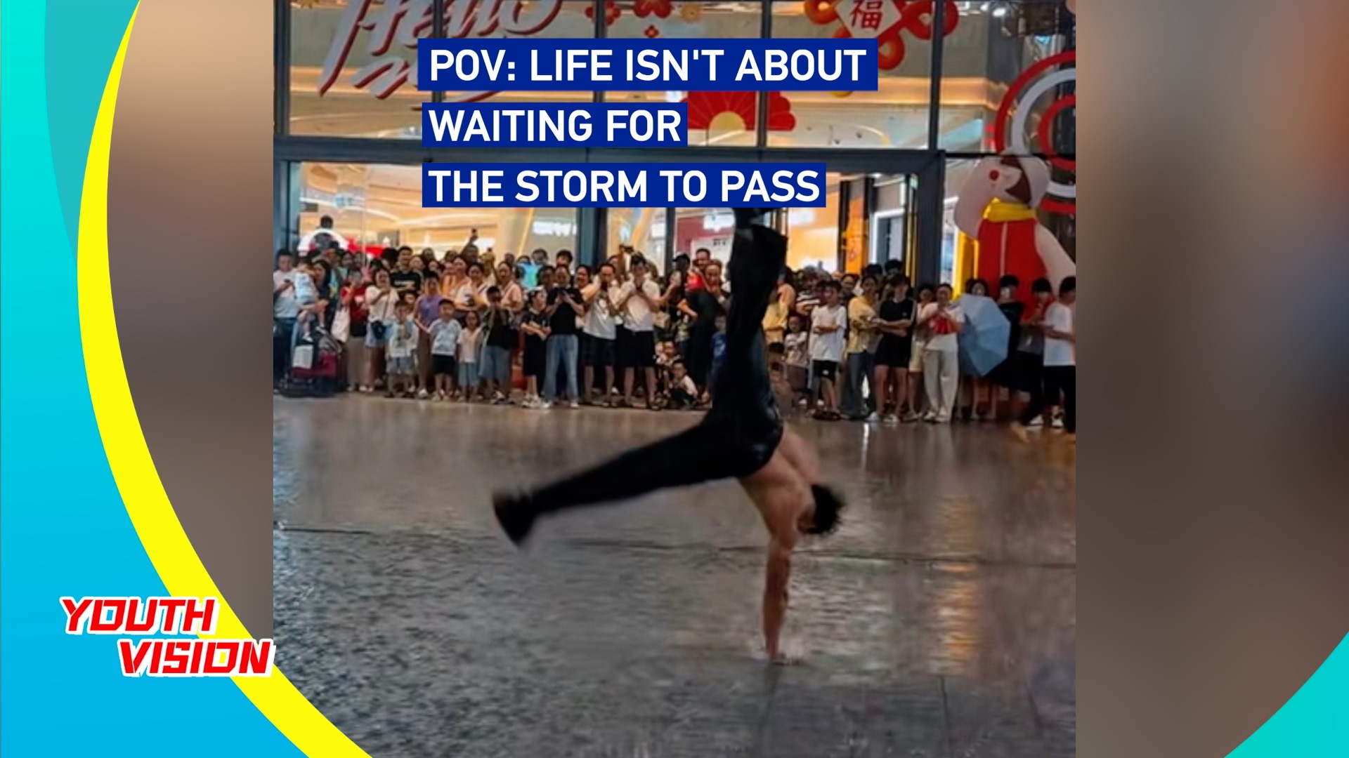 POV: Life isn't about waiting for the storm to pass 