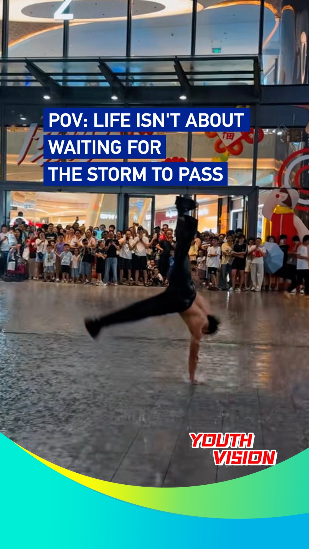 POV: Life isn't about waiting for the storm to pass 