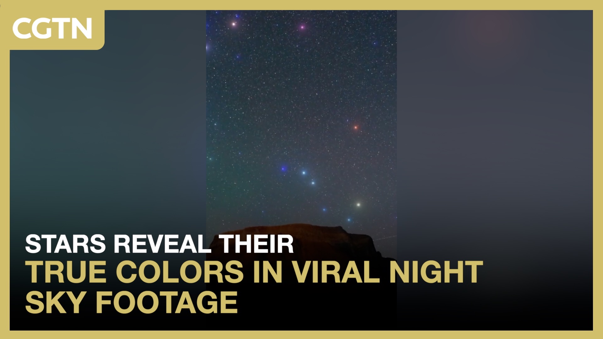 Stars reveal their true colors in viral night sky footage