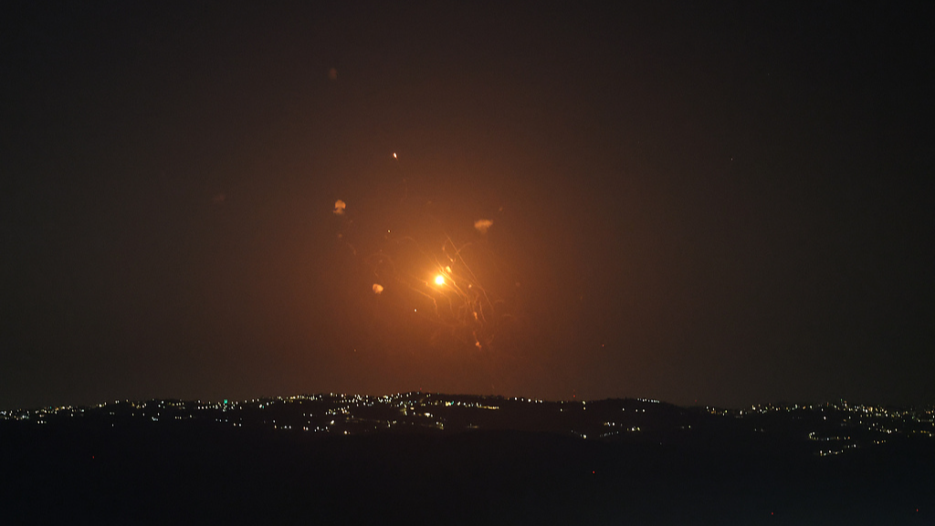 Jordanian air defenses reportedly intercept missiles launched from Iran, September 9, 2026. /VCG