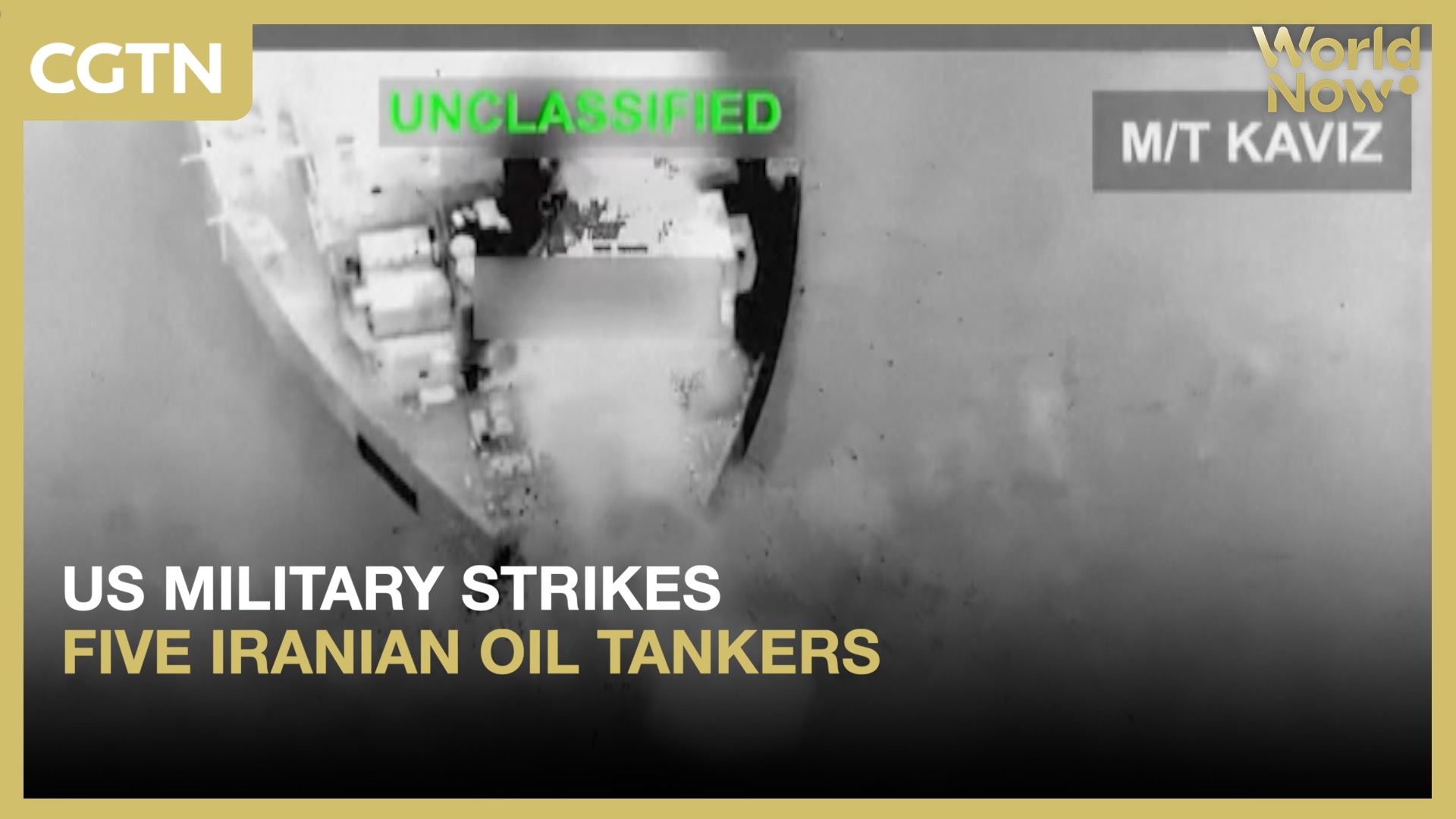 US military strikes five Iranian oil tankers