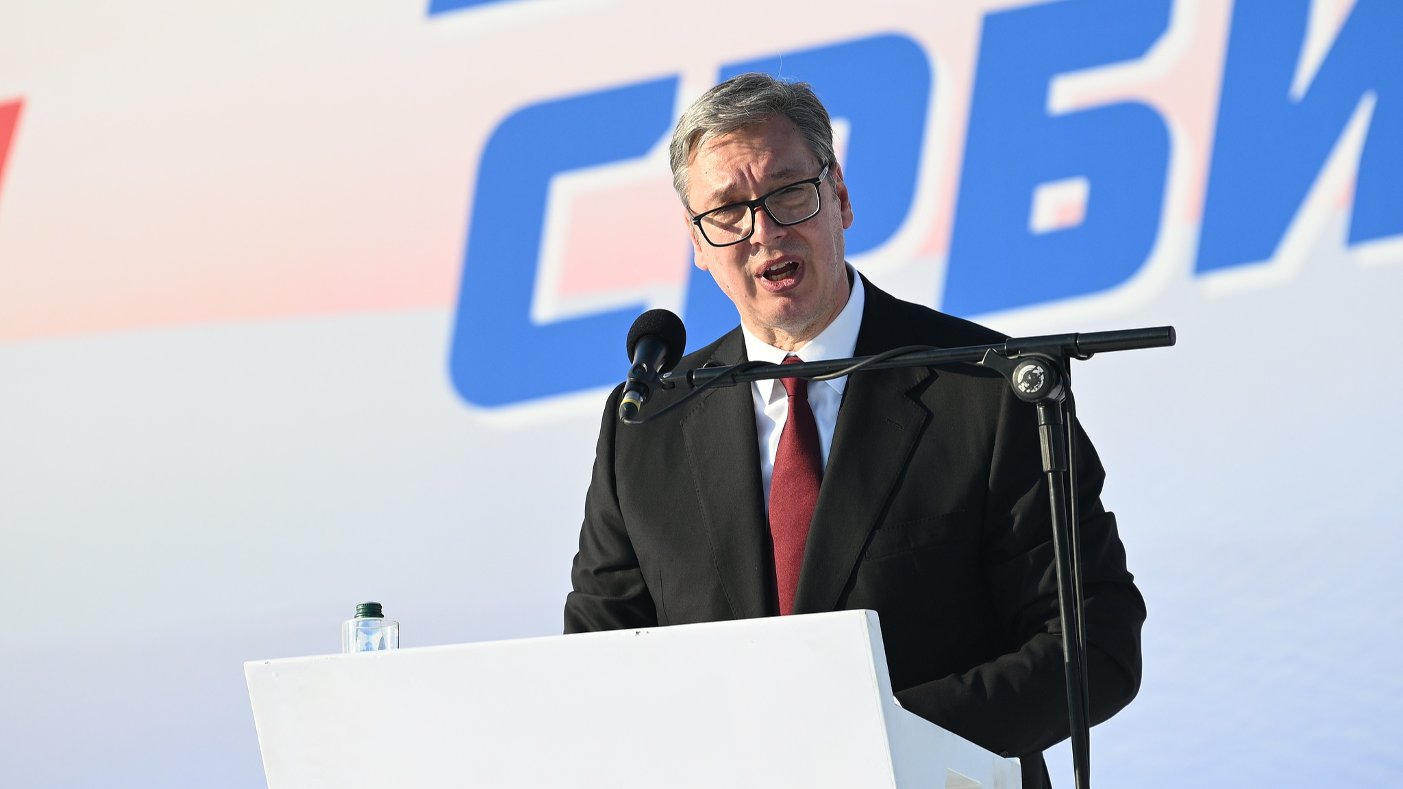 A file photo of Serbian President Aleksandar Vucic. /VCG