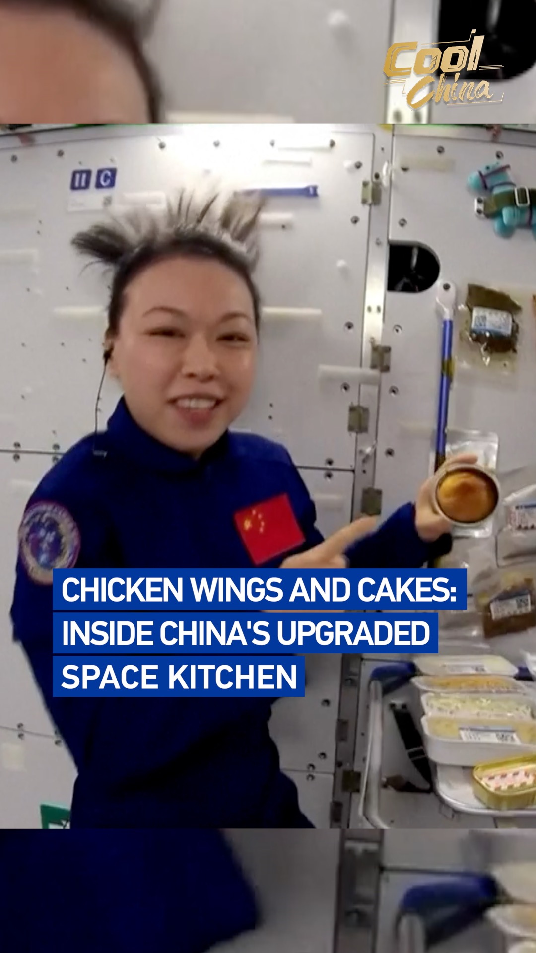 Chicken wings and cakes: Inside China's upgraded space kitchen