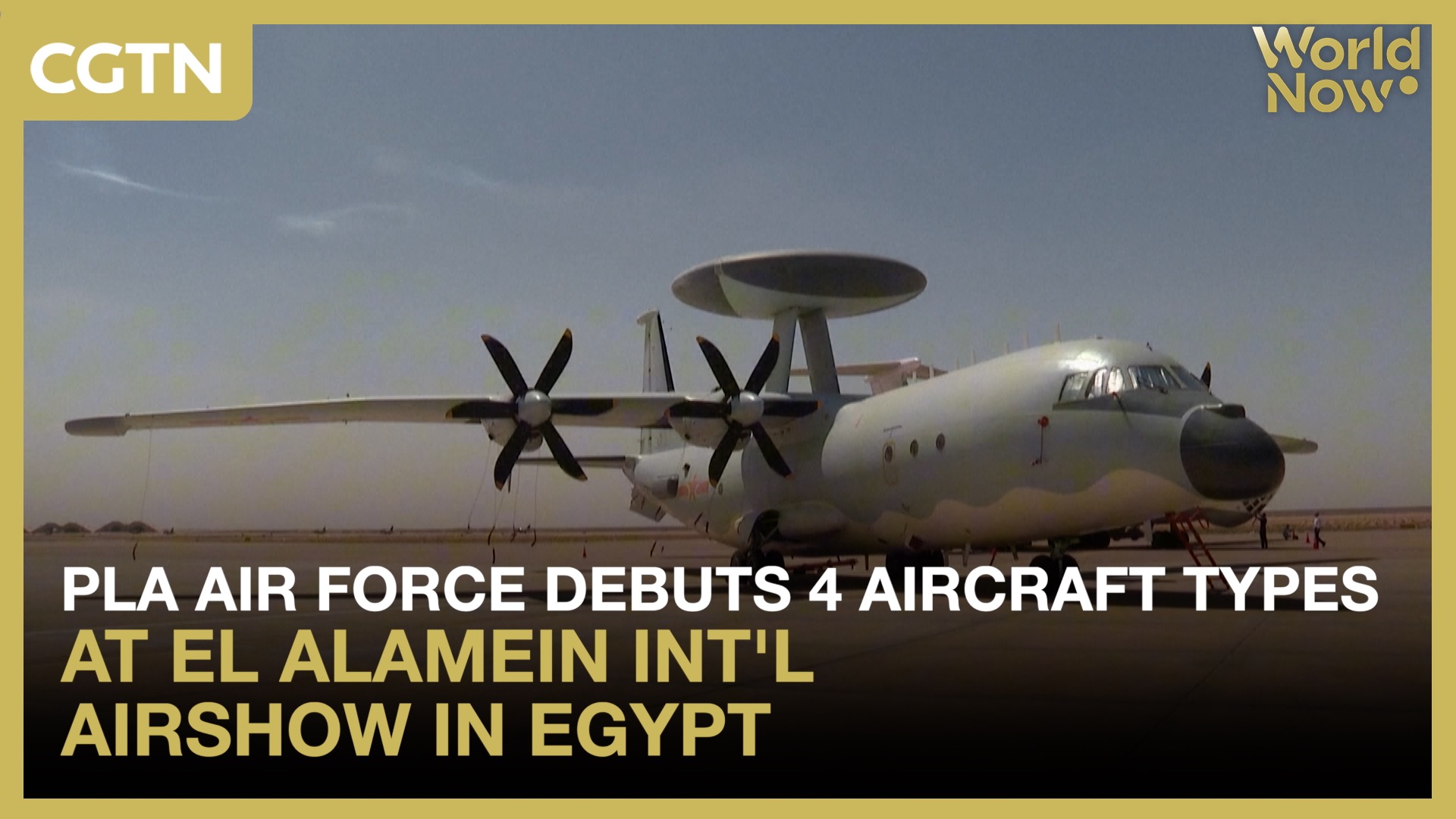 PLA Air Force debuts 4 aircraft types in Egypt