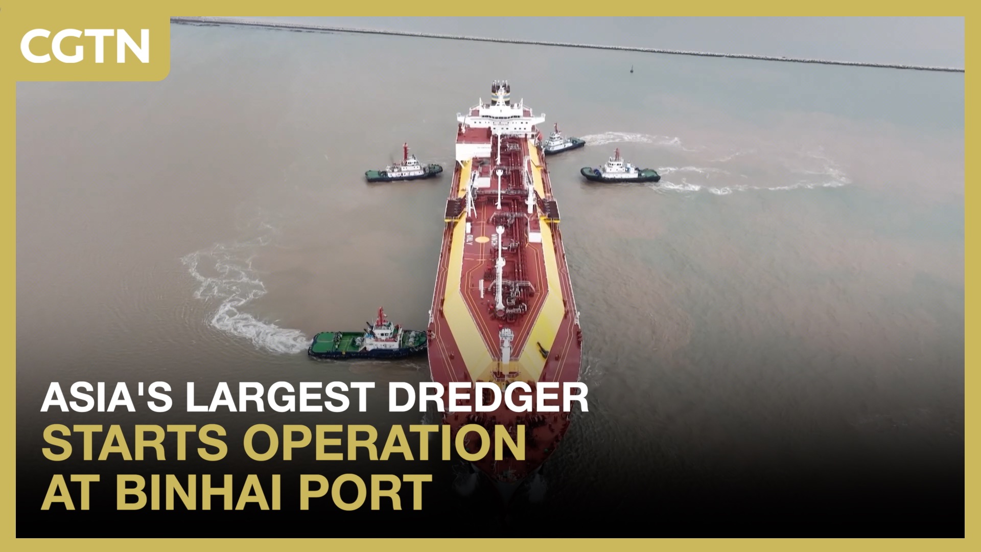Asia's largest dredger starts operation at Binhai Port