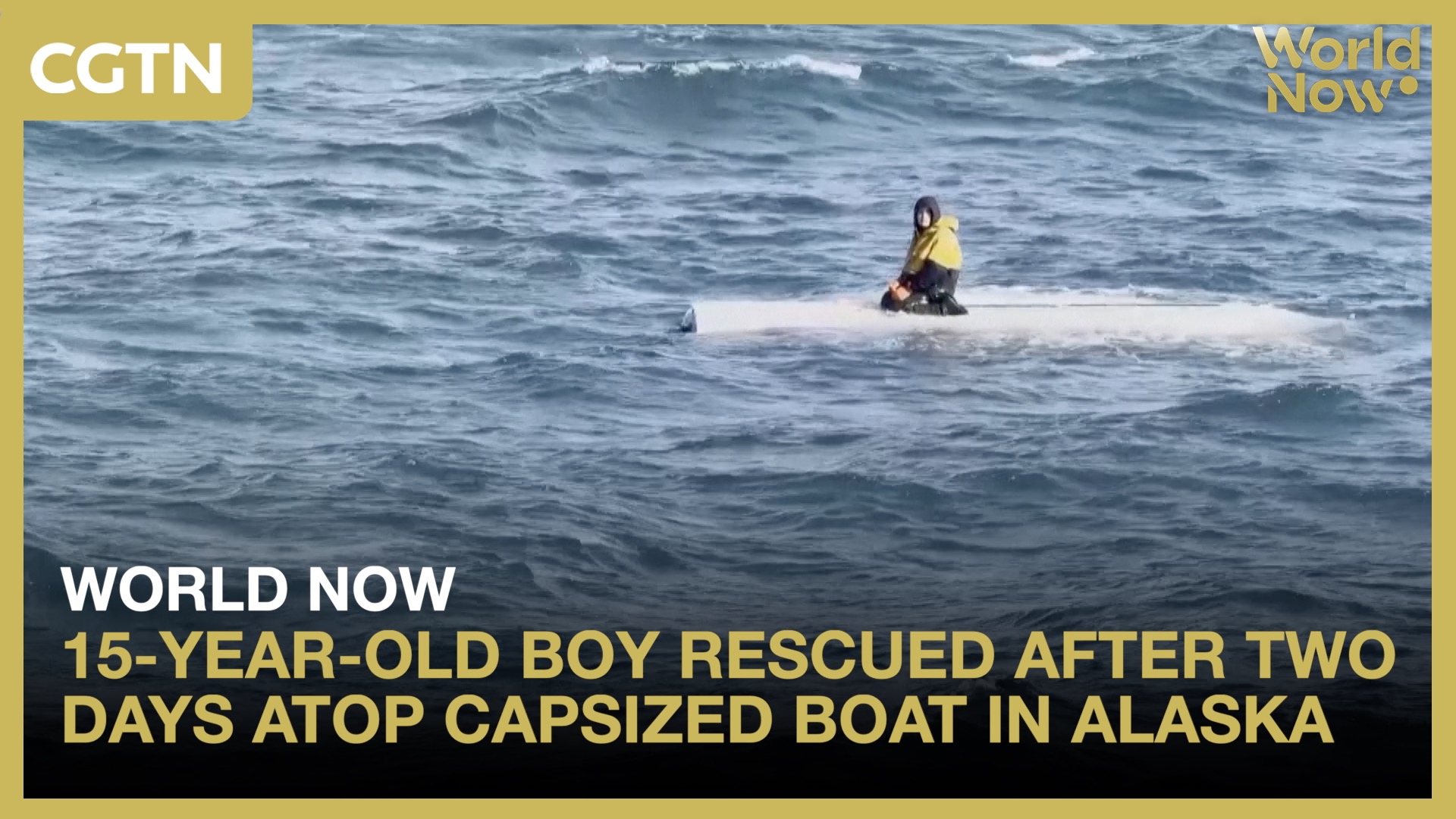 15-year-old boy rescued after two days atop capsized boat in Alaska