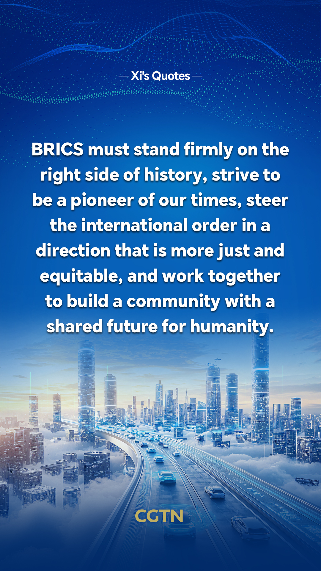 Key quotes from President Xi Jinping's speech at Session I of 18th BRICS Summit