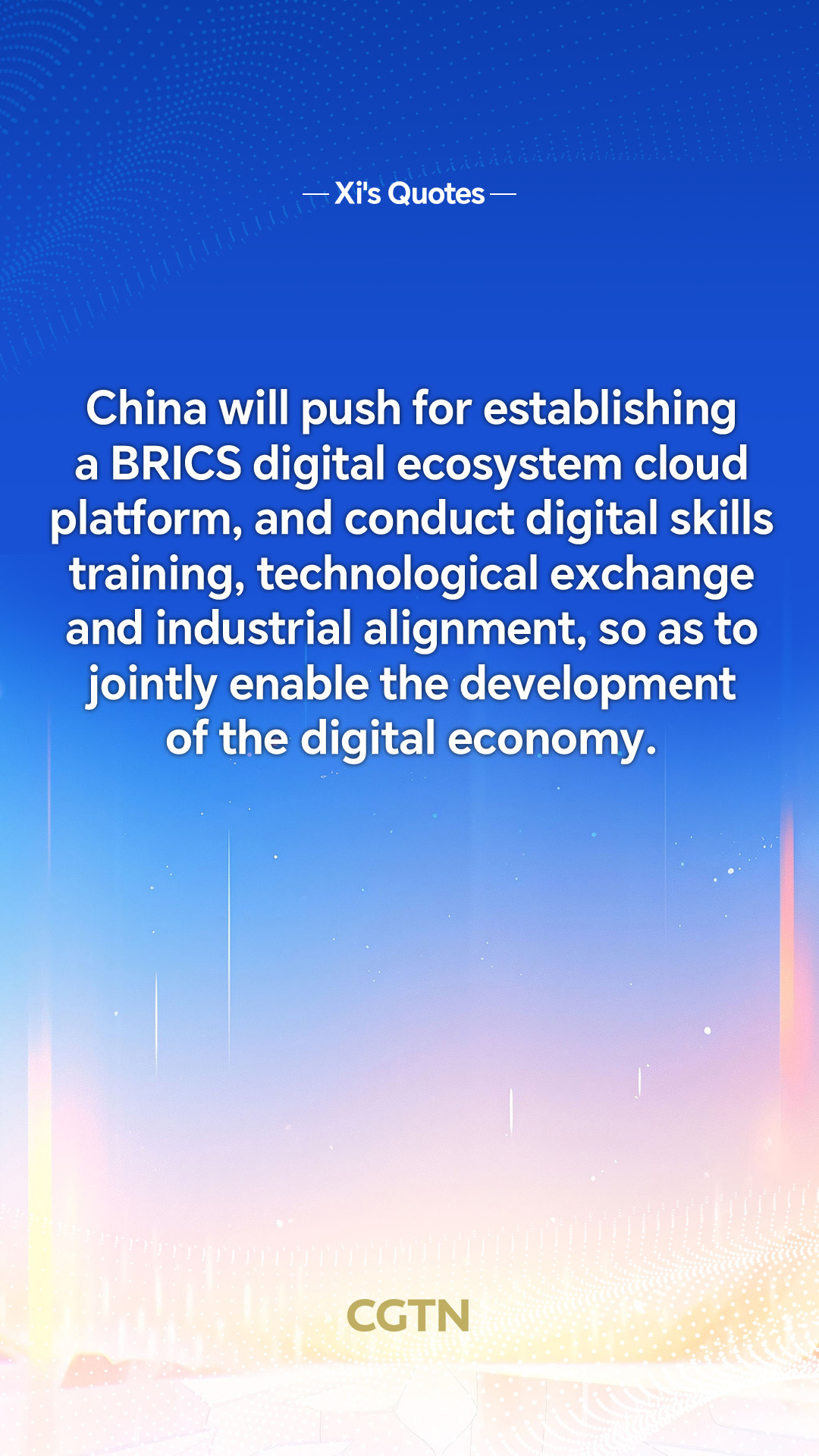 Key quotes from President Xi Jinping's speech at Session II of 18th BRICS Summit