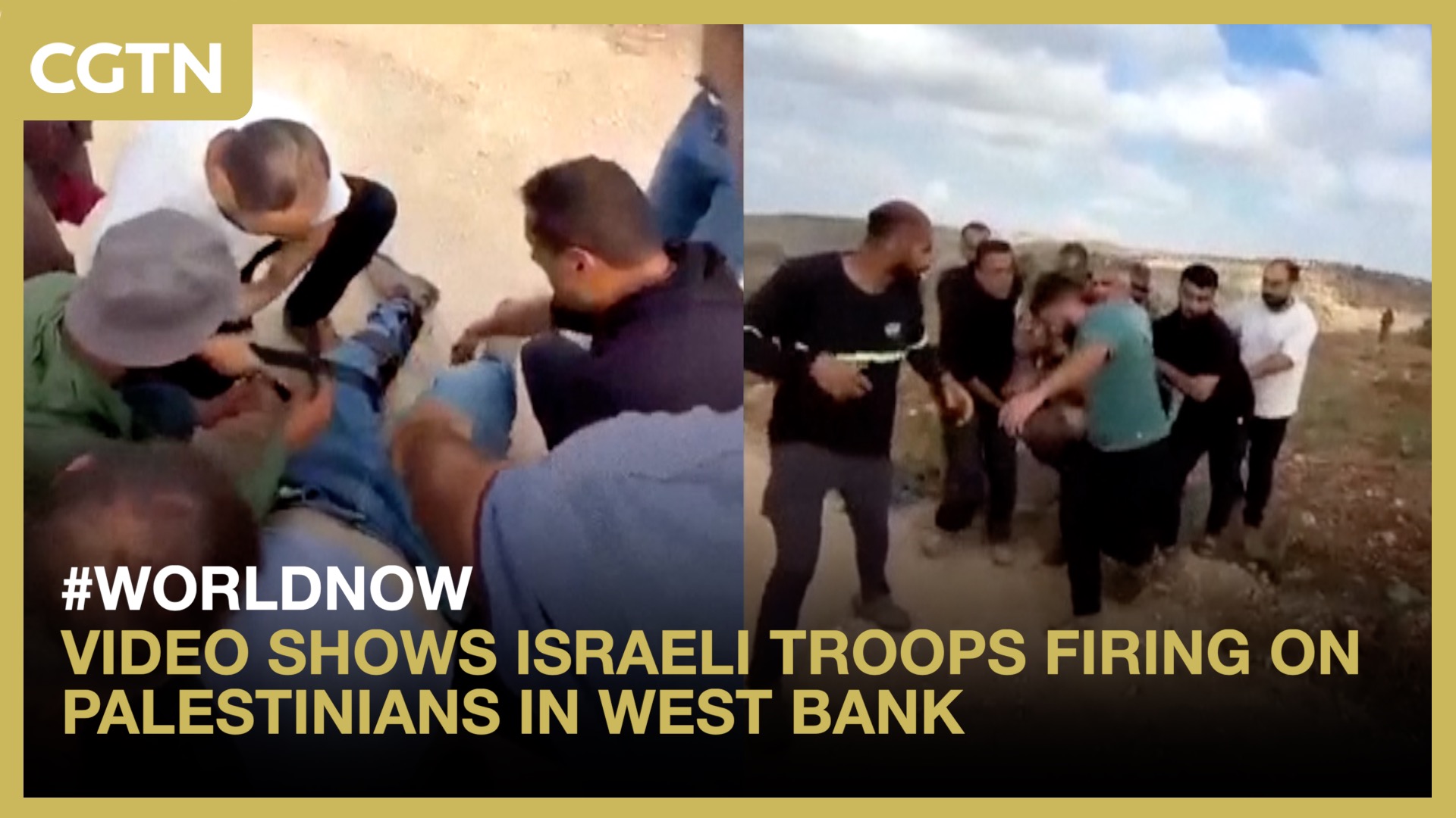Video shows Israeli troops firing on Palestinians in West Bank