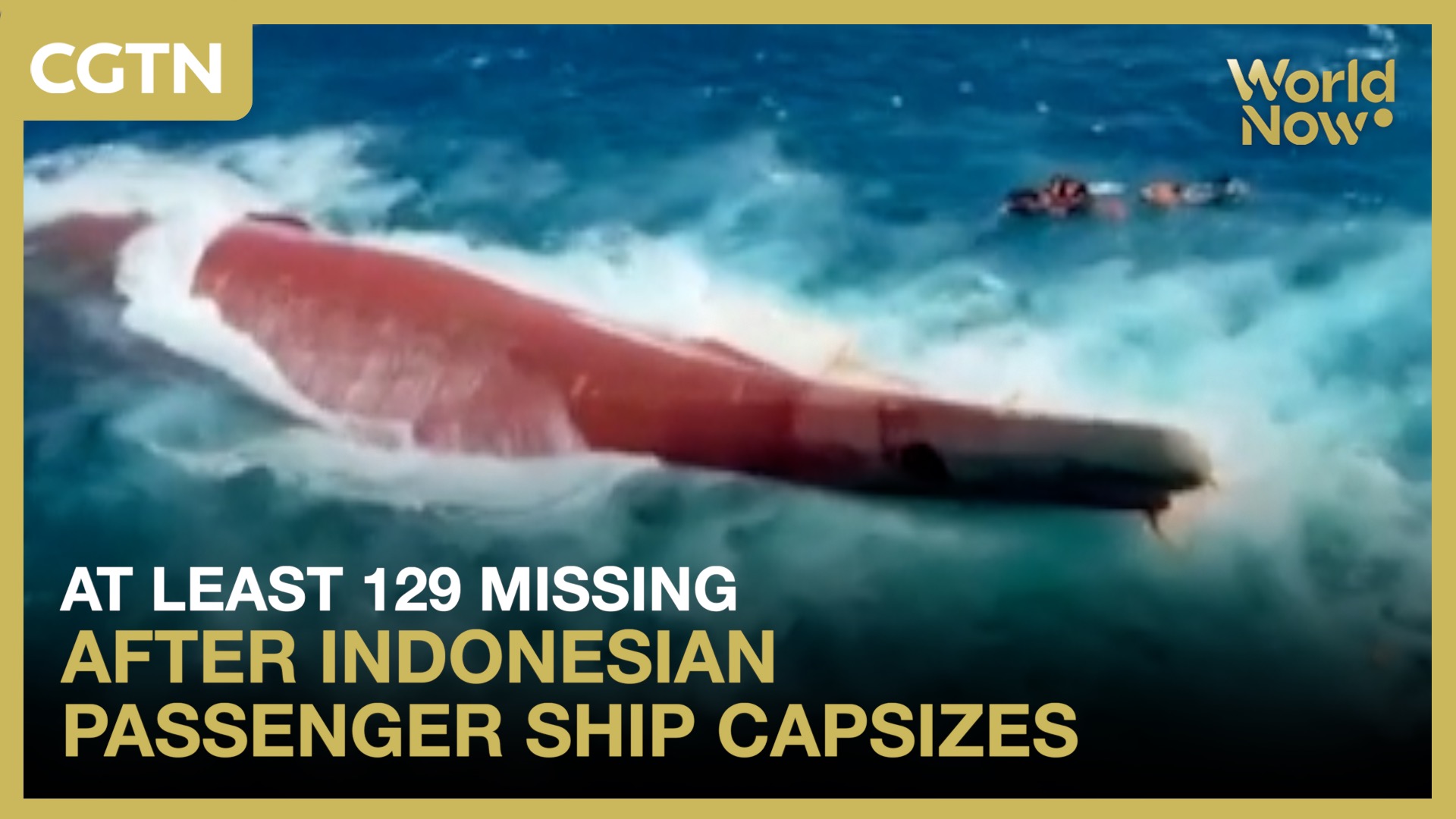At least 129 missing after Indonesian passenger ship capsizes