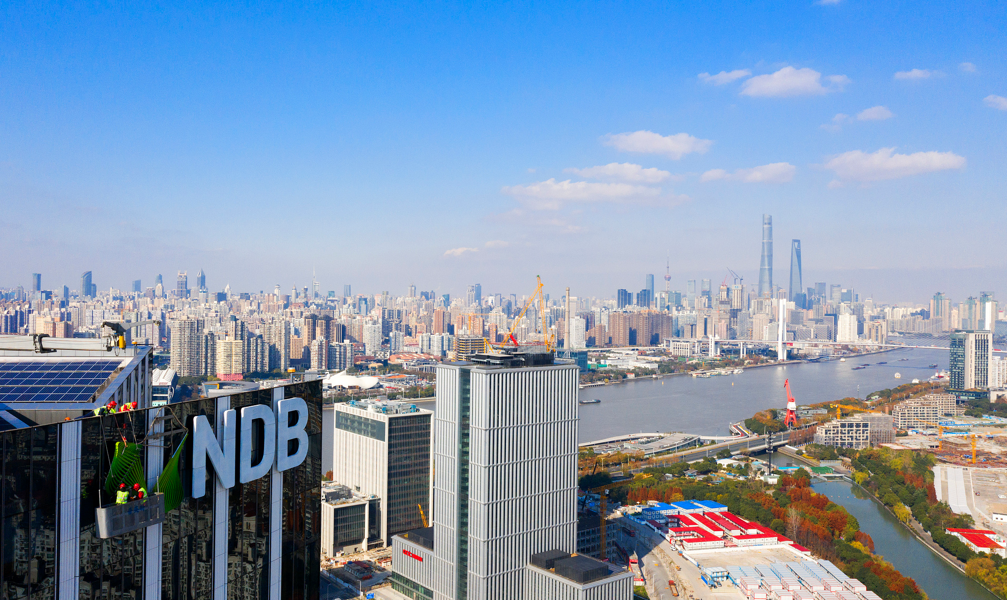 The New Development Bank headquarters in Shanghai's Pudong New Area, China, December 20, 2020. /VCG