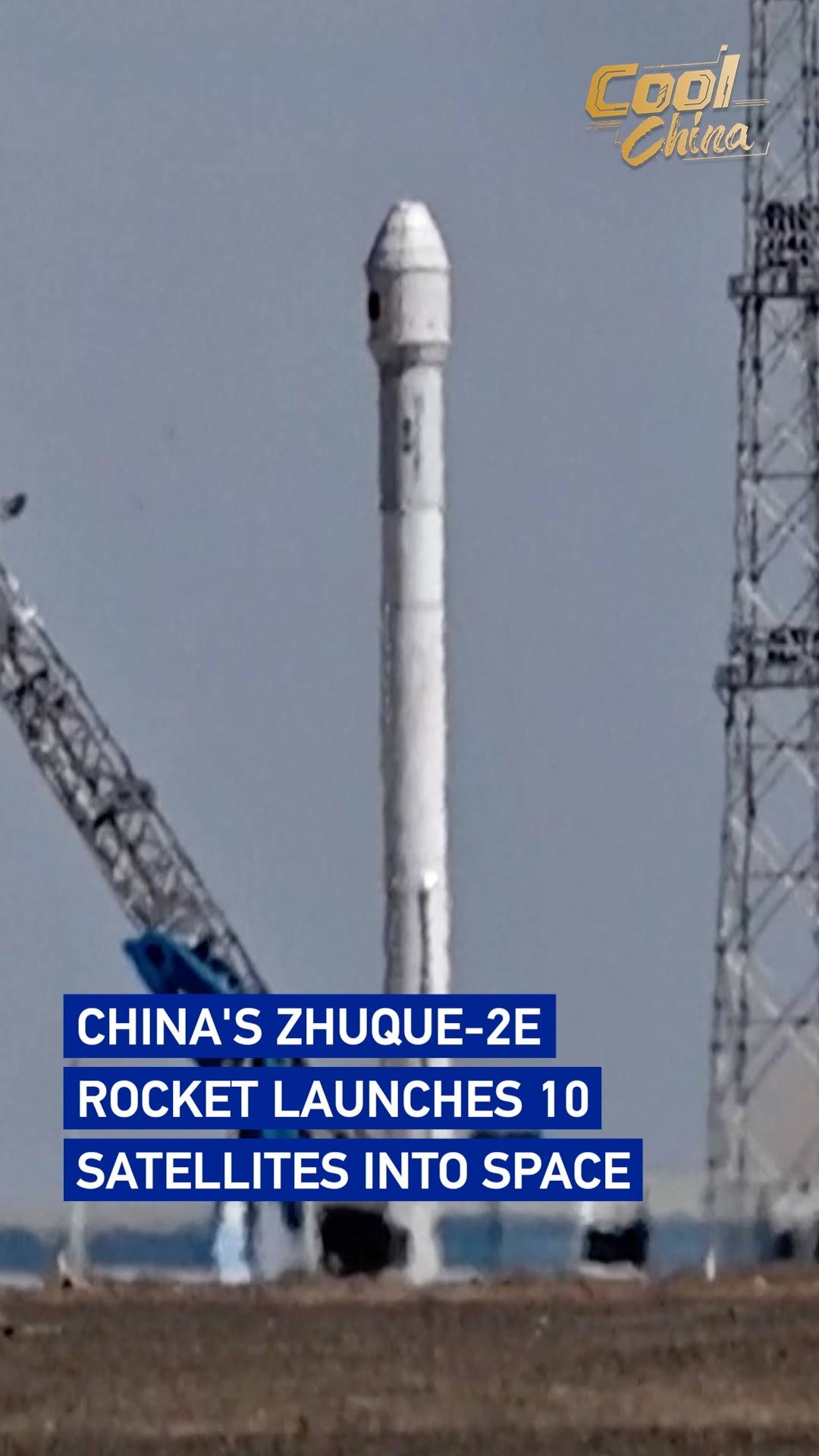 China's Zhuque-2E rocket launches 10 satellites into space