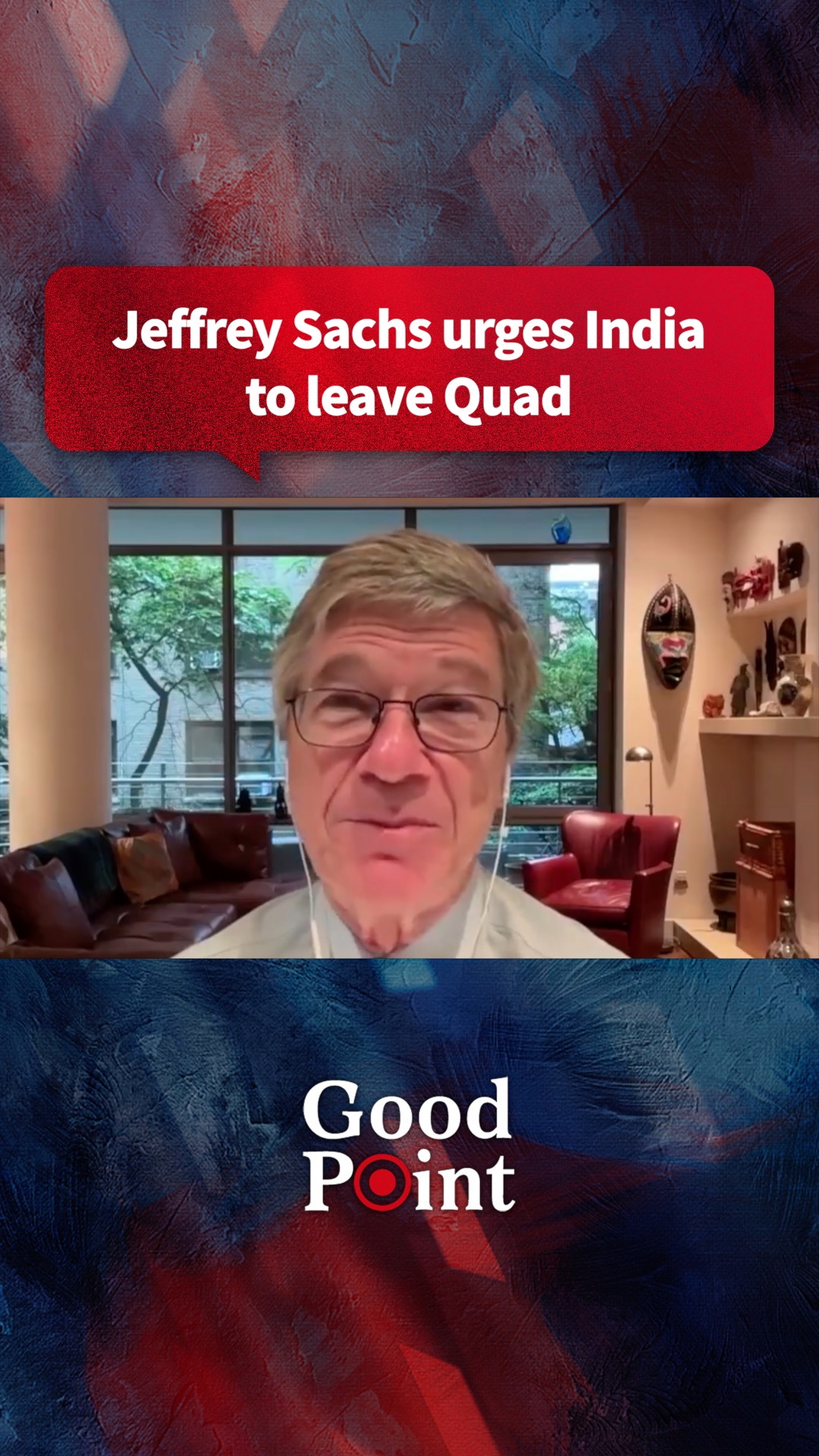 Jeffrey Sachs urges India to leave Quad