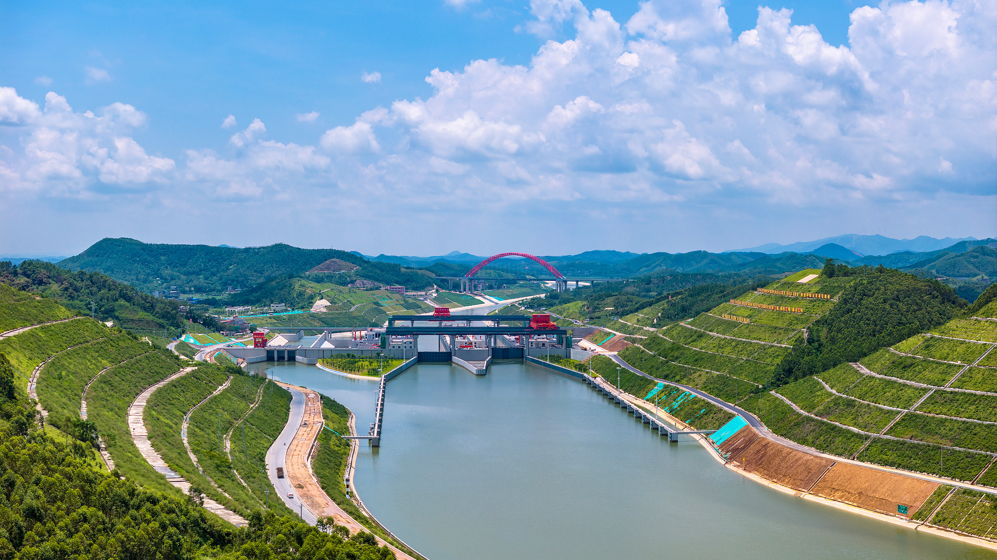 A view of Pinglu Canal in south China's Guangxi Zhuang Autonomous Region. /VCG
