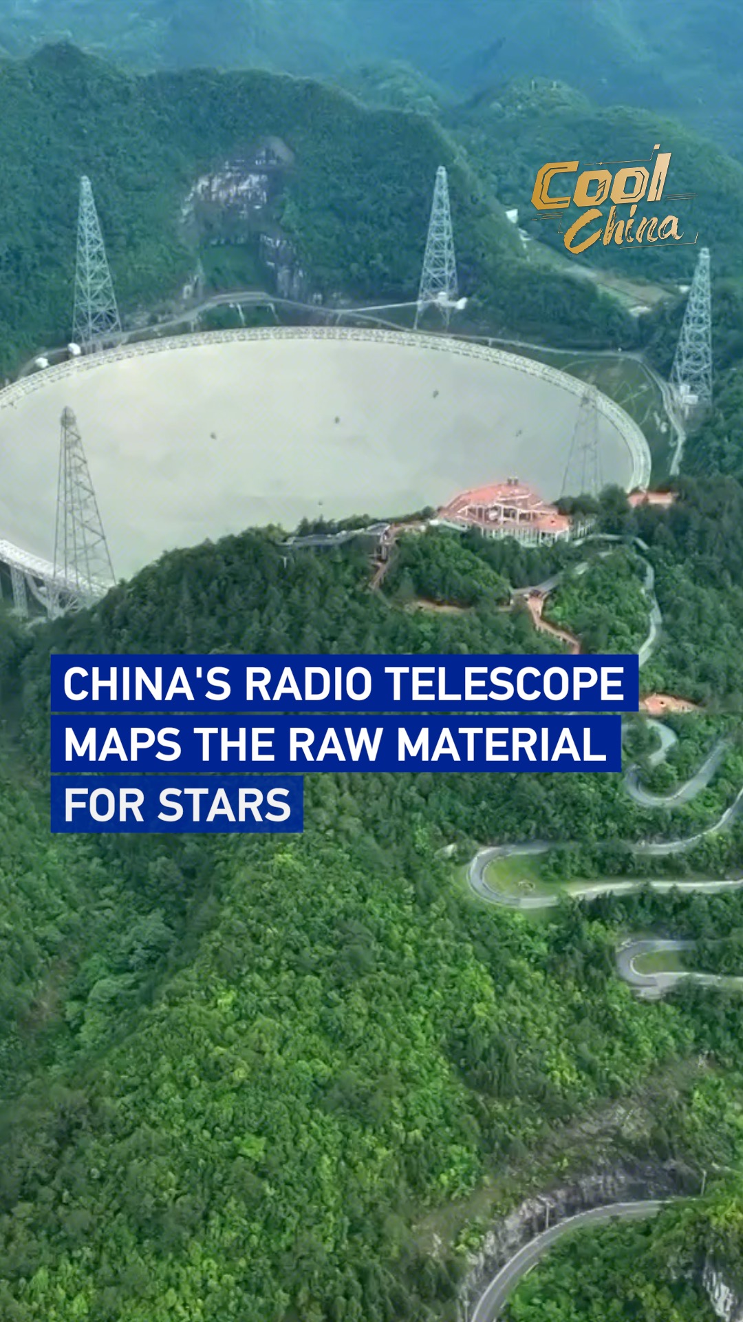 China's radio telescope maps the raw material for stars