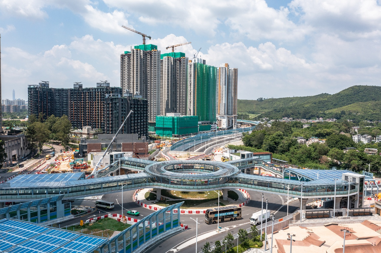 An aerial view shows construction progress at the Fanling North New Development Area in the Hong Kong Special Administrative Region, China, on September 10, 2026. /VCG