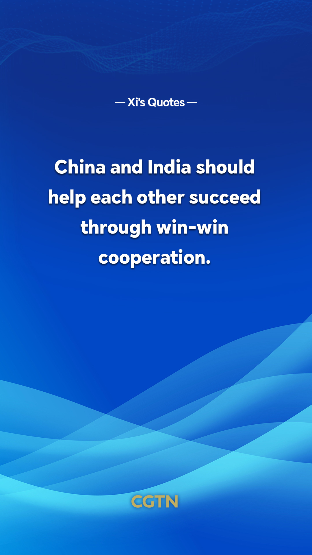 Key quotes from President Xi Jinping's remarks in meeting with Indian Prime Minister Narendra Modi