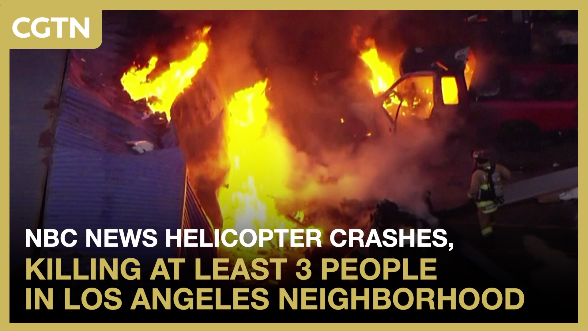 NBC news helicopter crashes in LA, killing at least 3