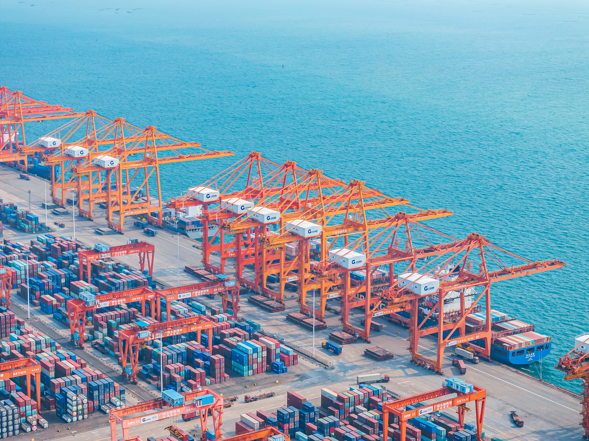 A view of Qinzhou Port in Guangxi. /VCG