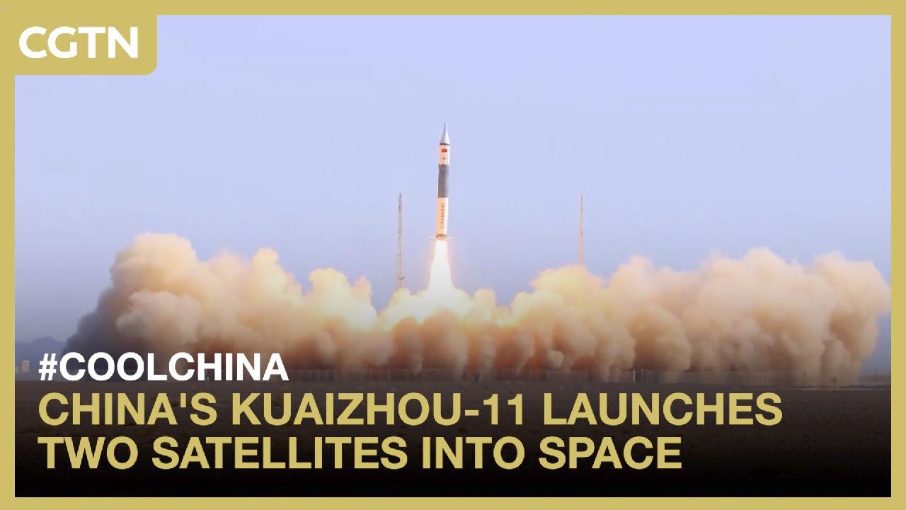 China's Kuaizhou-11 launches two satellites into space