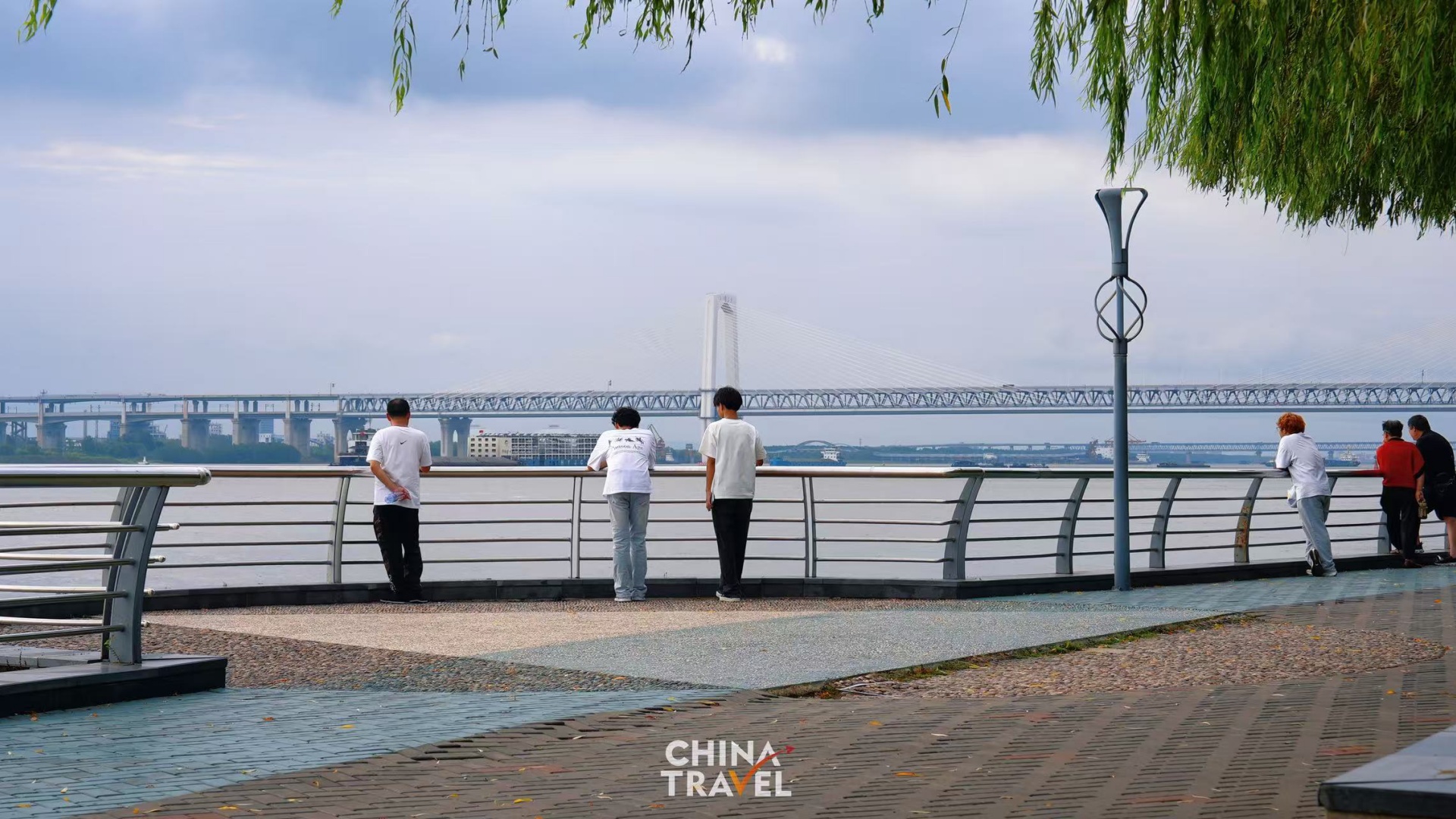 A corner of Binjiang Park in Wuhu, east China's Anhui Province /CGTN