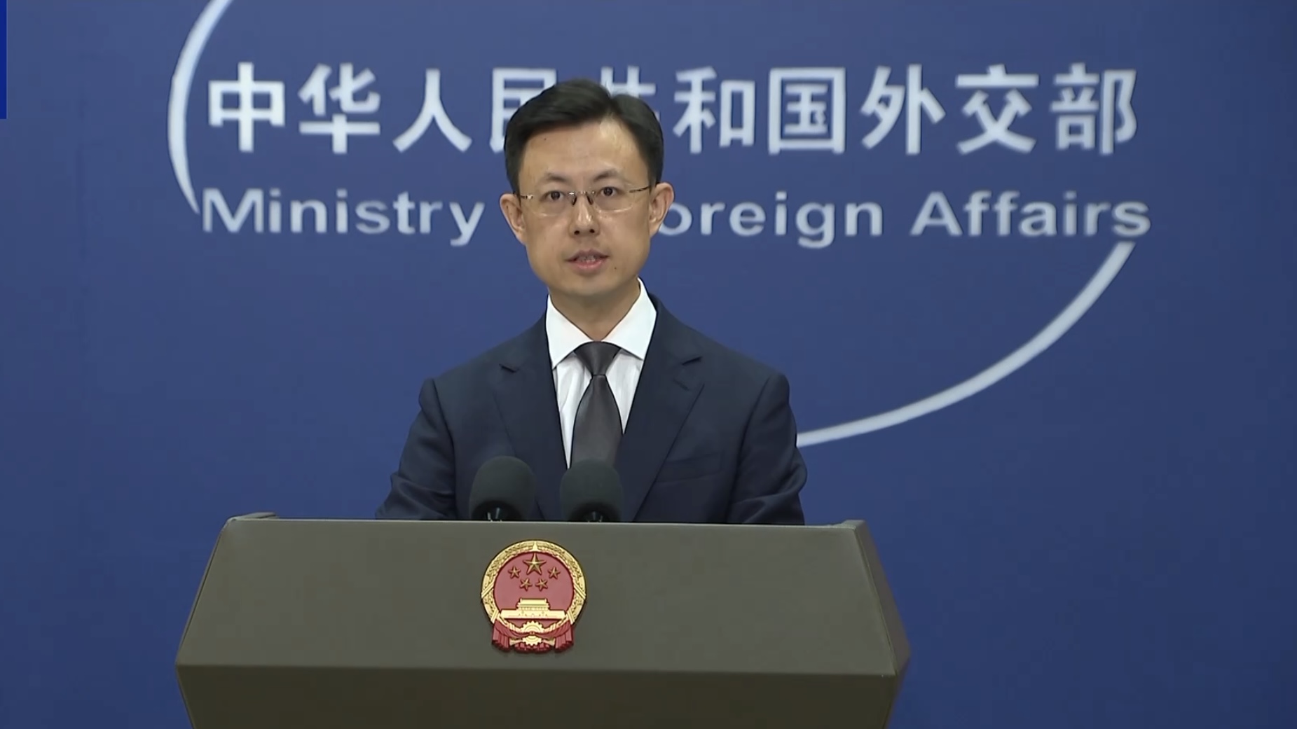 Chinese Foreign Ministry spokesperson Guo Jiakun answers questions at a regular press briefing, September 18, 2026. /CMG
