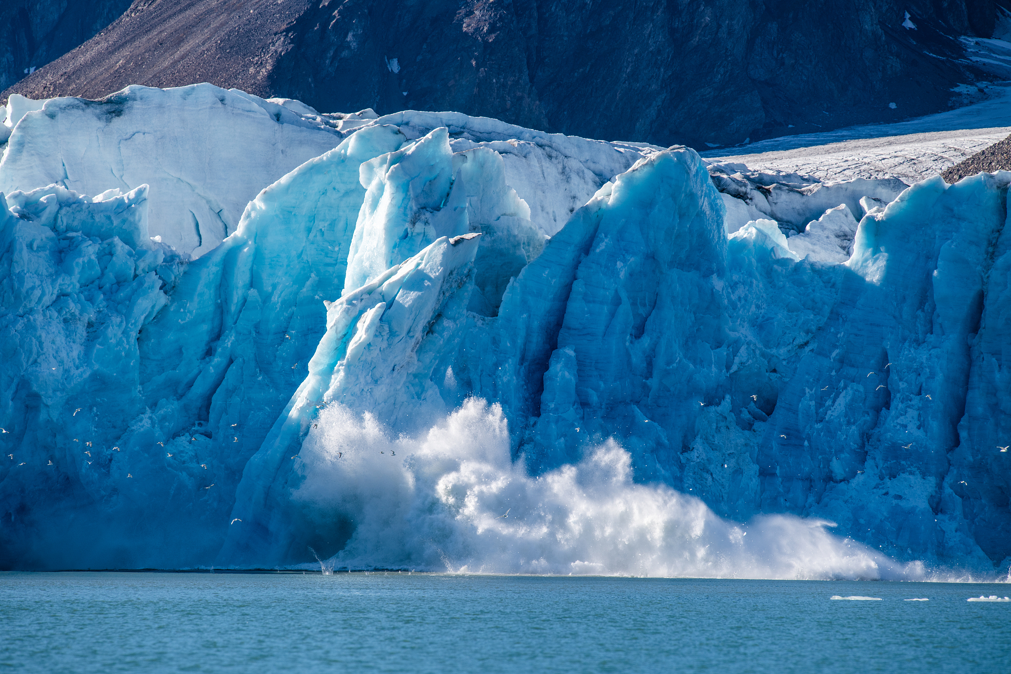 Glaciers in Svalbard Archipelago, Norway, July 29, 2026. /VCG