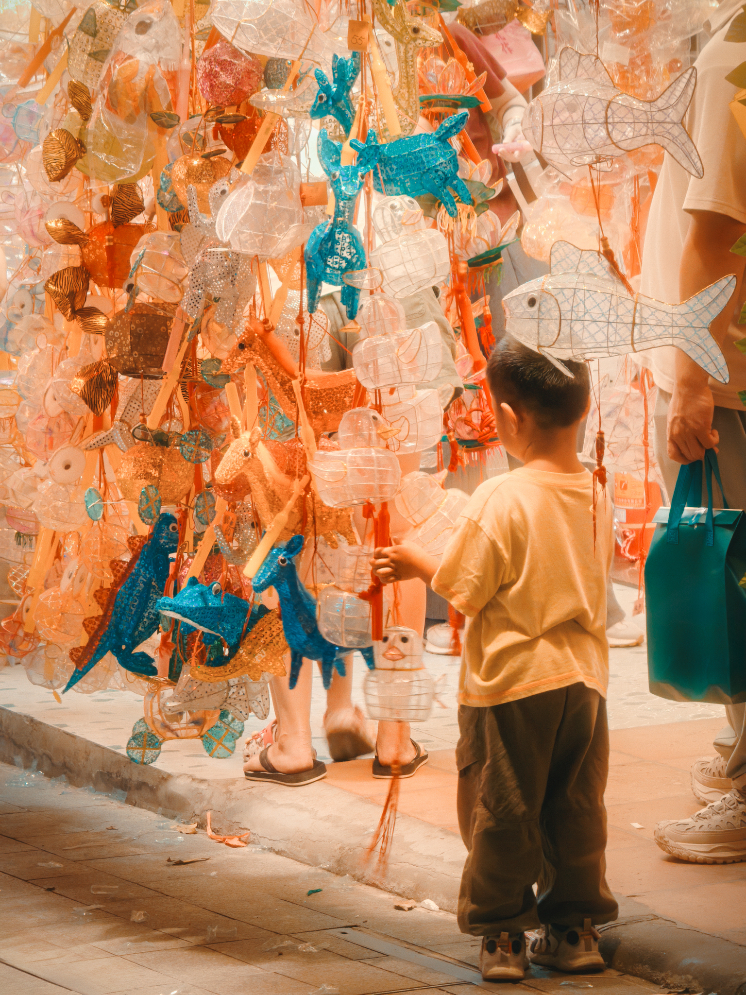 Glowing hand-made lanterns line Guangxiao Road in Guangzhou, south China's Guangdong Province ahead of the upcoming Mid-Autumn Festival. /VCG
