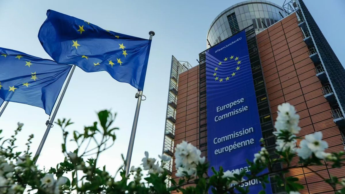 A view of the Barlaymont European Commission building in Brussels, Belgium. /CMG