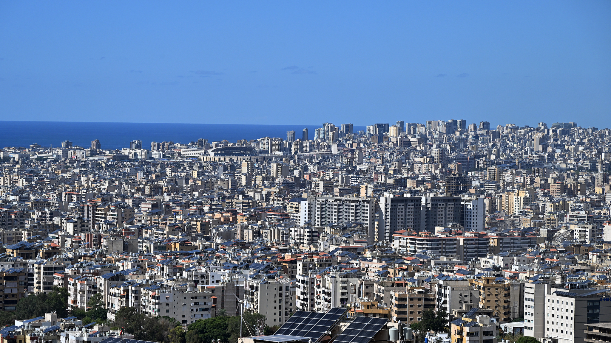Live view of Beirut's skyline