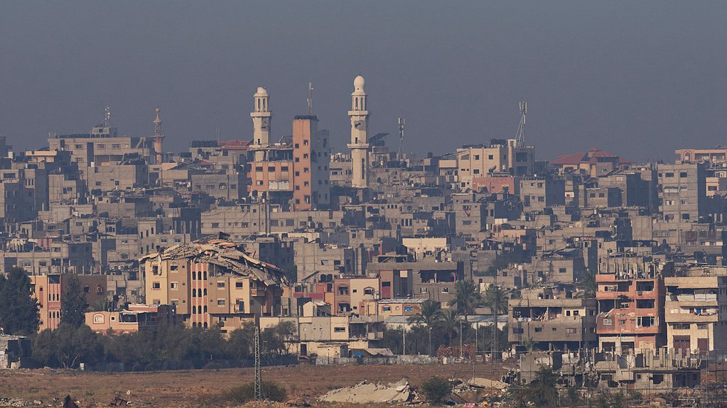 Live view of Gaza's skyline