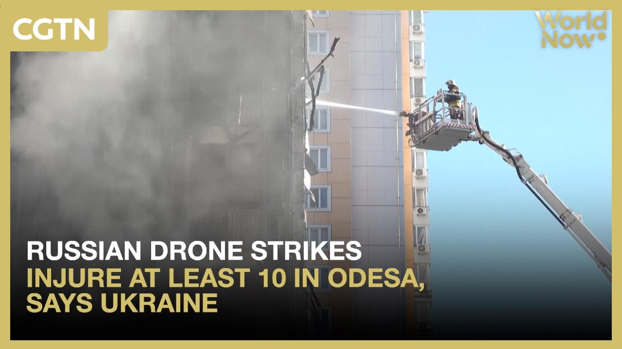 Russian drone strikes injure at least 10 in Odesa, says Ukraine