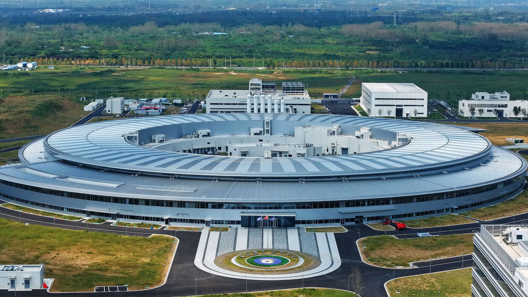 An aerial drone photo shows the Hefei Advanced Light Facility (HALF) under construction in Hefei, east China's Anhui Province, September 13, 2026. /VCG 