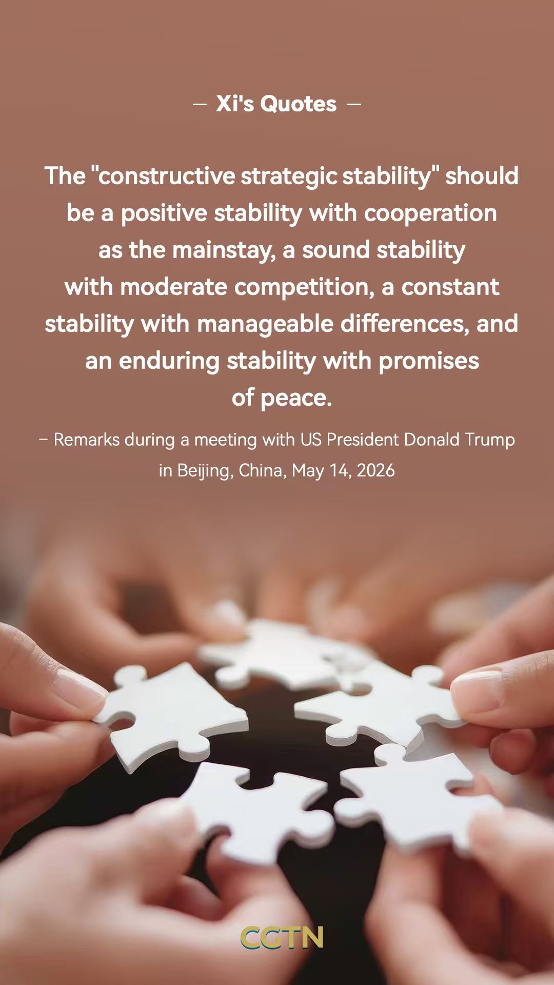 President Xi Jinping's key quotes on China-US relations