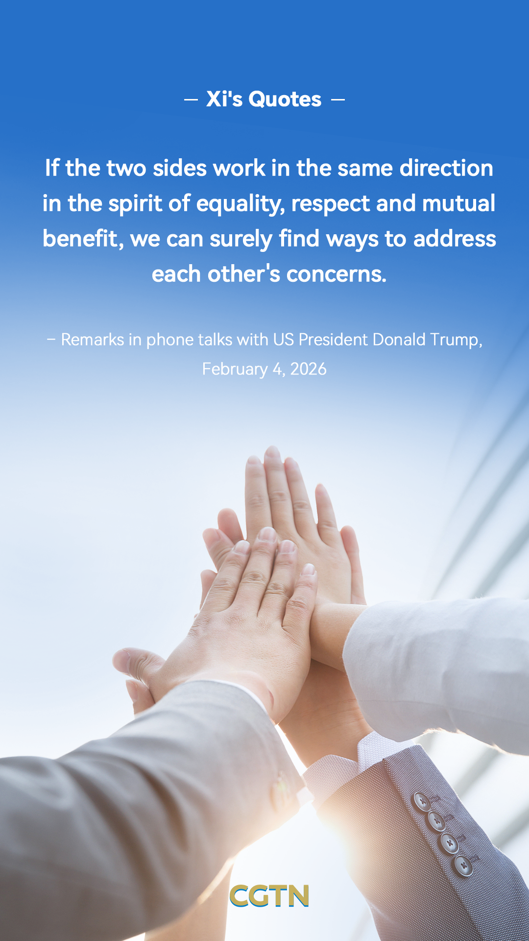 President Xi Jinping's key quotes on China-US relations