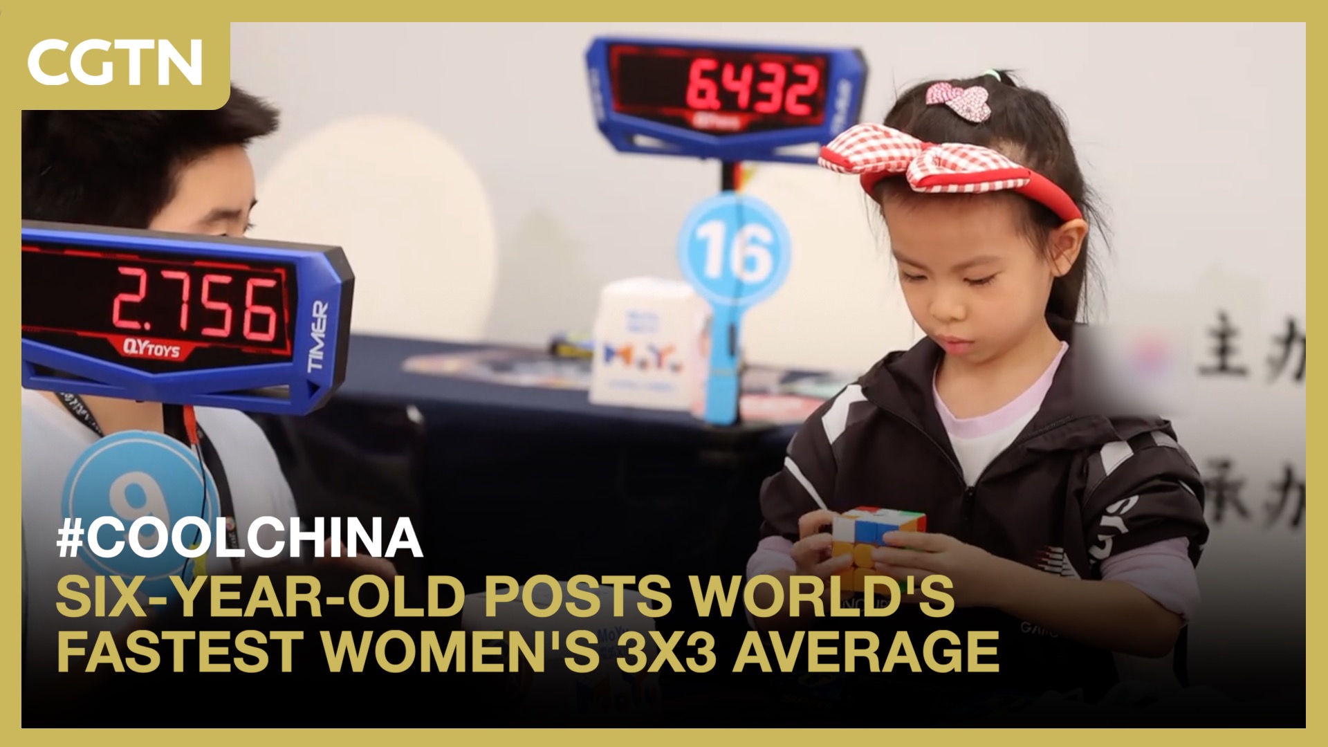 Six-year-old posts world's fastest women's 3x3 average