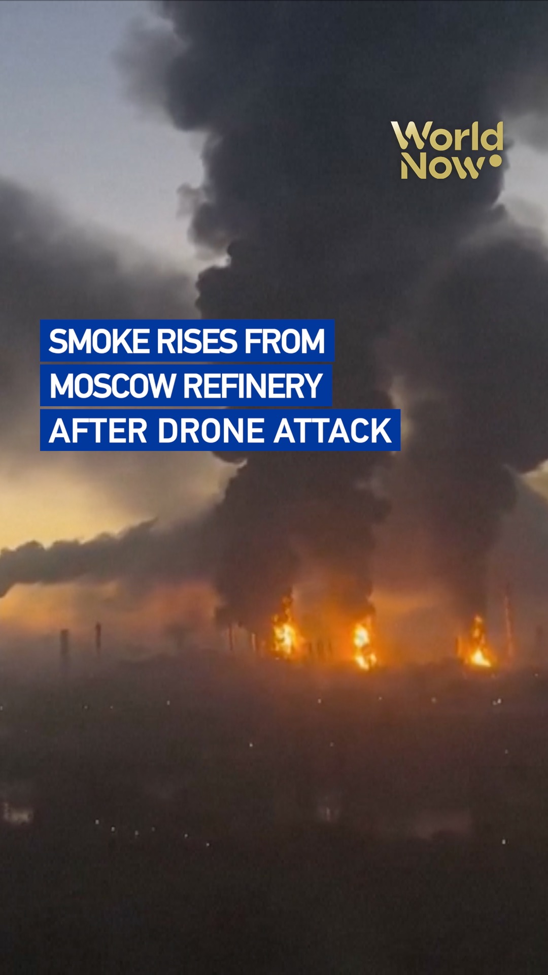 Smoke rises from Moscow refinery after drone attack