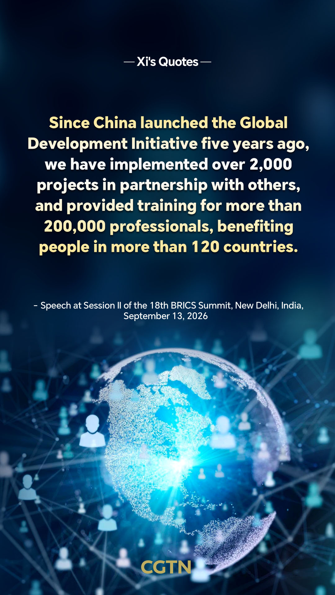 Xi Jinping's key quotes on Global Development Initiative