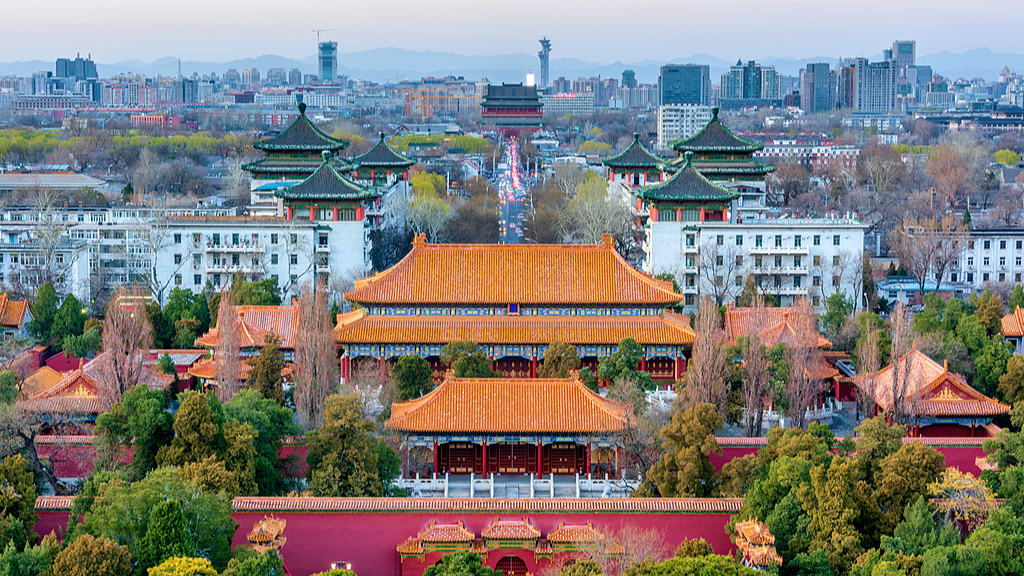 Scenes along Beijing’s Central Axis. /VCG
