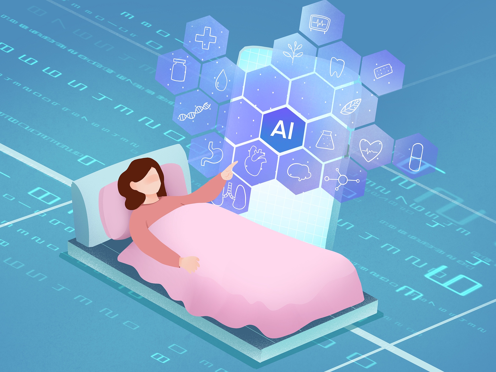 People can access health information and manage their health with AI systems. /CFP